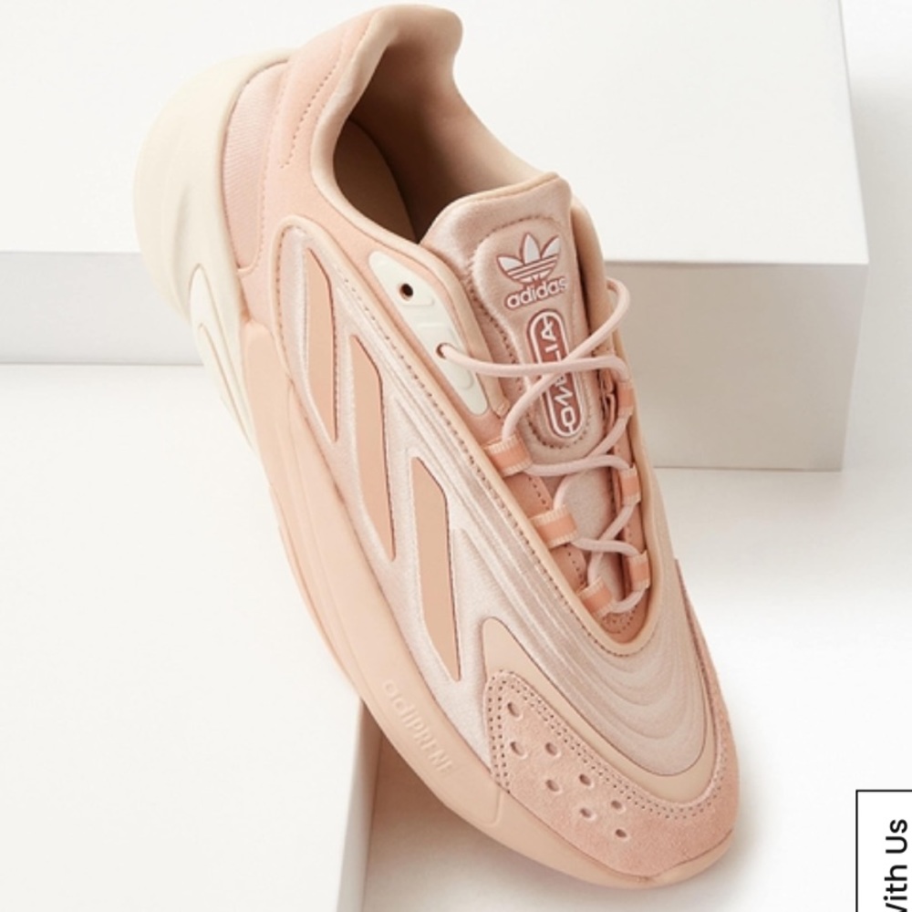 New Adidas Ozelia peachy pink sneakers
